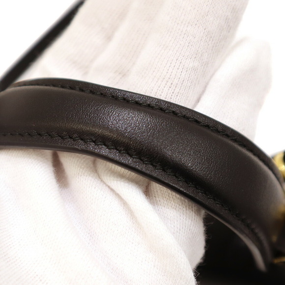 Salvatore Ferragamo Gancini Shoulder Wallet Strap Black Leather - Picture 5 of 8